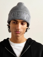 LOEWE - Logo-Embroidered Ribbed Wool Beanie