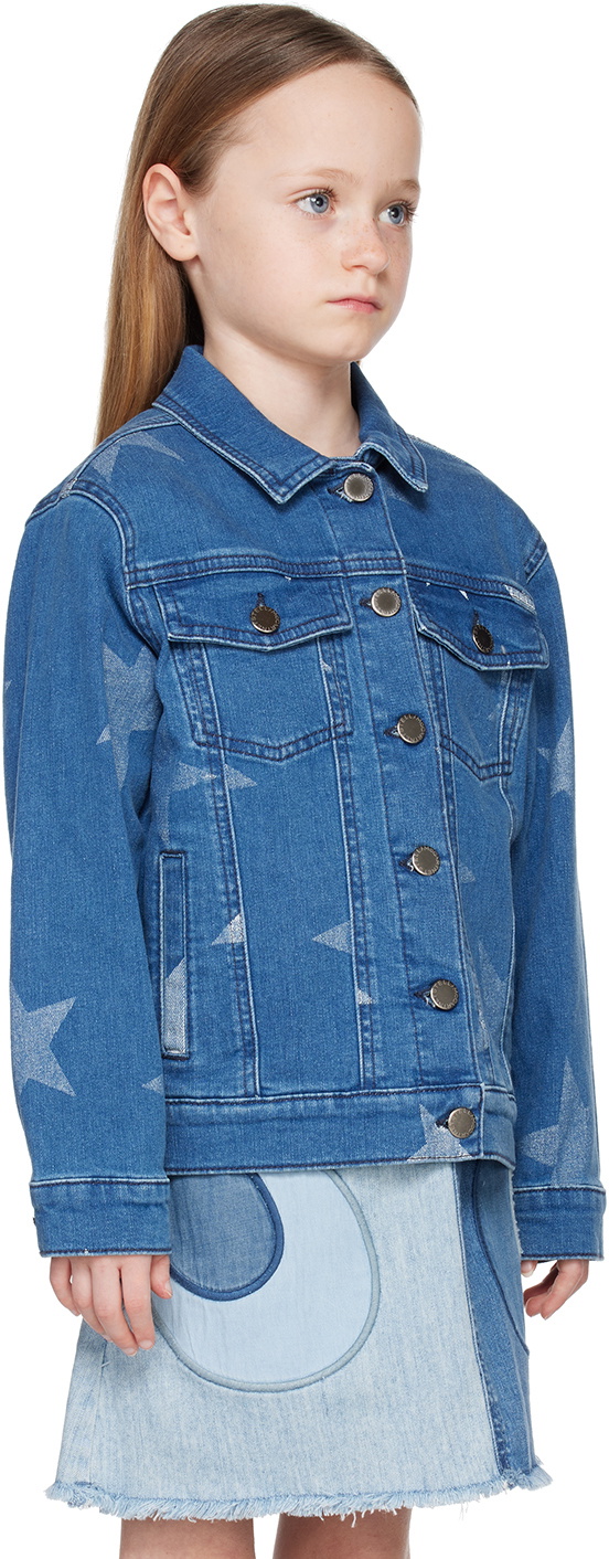 Stella McCartney Kids Navy Star Denim Jacket
