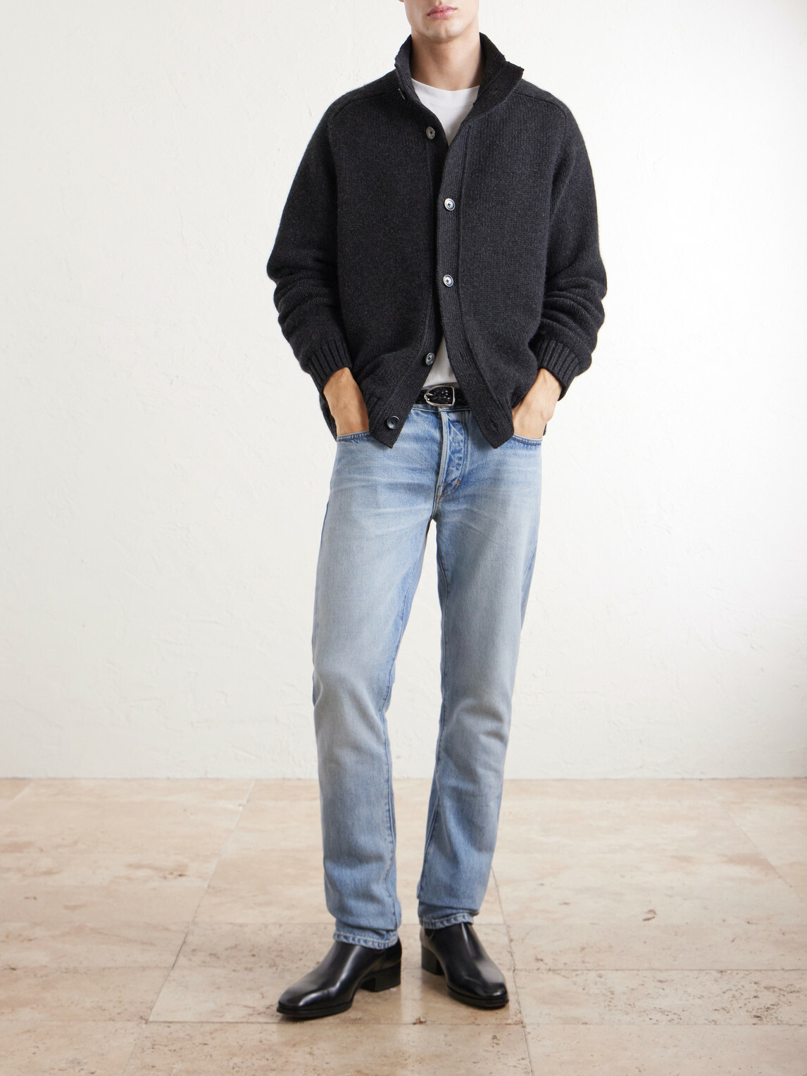 TOM FORD - Cashmere Cardigan - Gray
