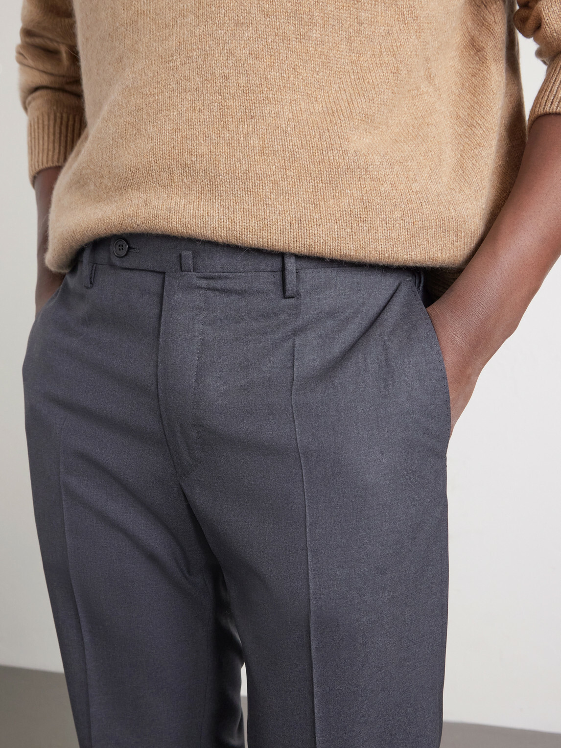 Slowear - Slim-Leg Wool Trousers - Gray