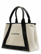 BALENCIAGA - Md Navy Cabas Canvas Tote Bag