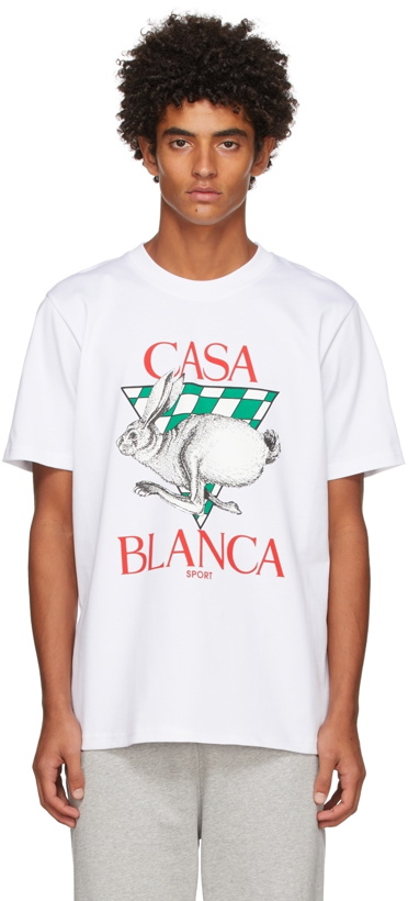 Photo: Casablanca White Casa Sport T-Shirt