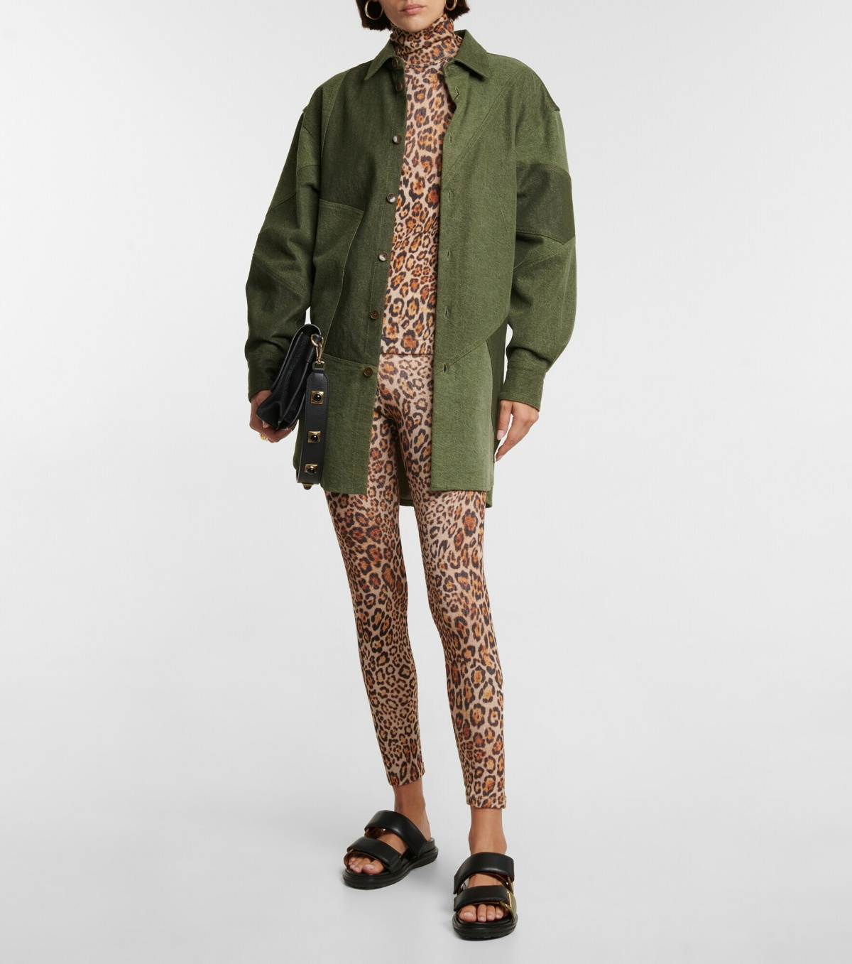Etro - Leopard-print wool leggings Etro