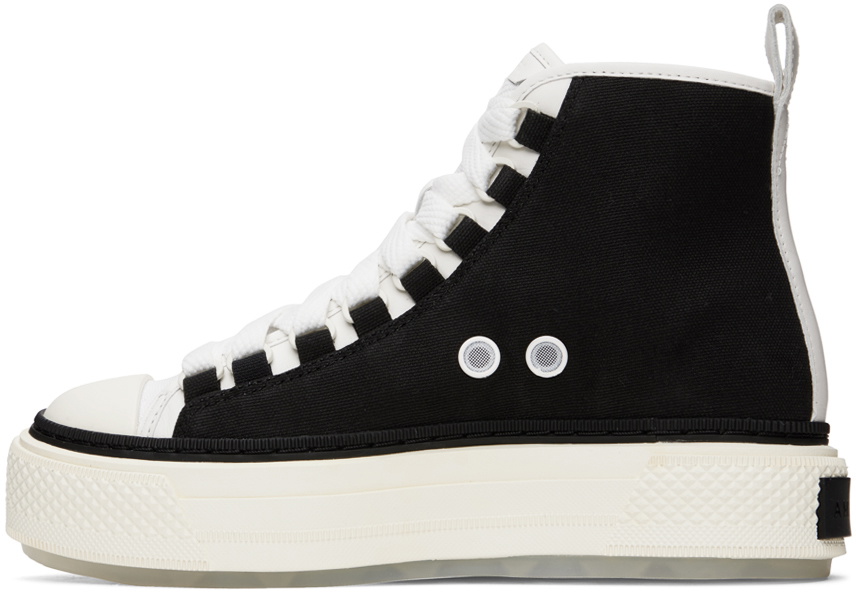 AMIRI Black & White Court Hi Sneakers Amiri