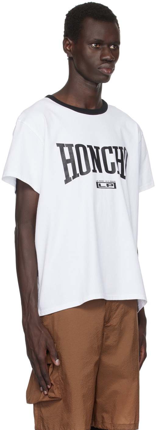 le PÈRE White 'Honcho' Ringer T-shirt