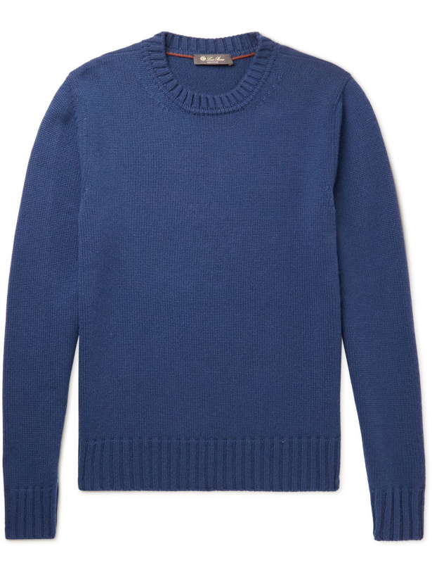 Photo: Loro Piana - Grafton Cashmere Sweater - Blue