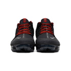 Nike Black and Red Air VaporMax Run Utility Sneakers