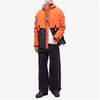 Loewe Men's Gore-Tex Parka Jacket in Orange/Black