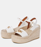 Versace Medusa '95 leather espadrille wedges