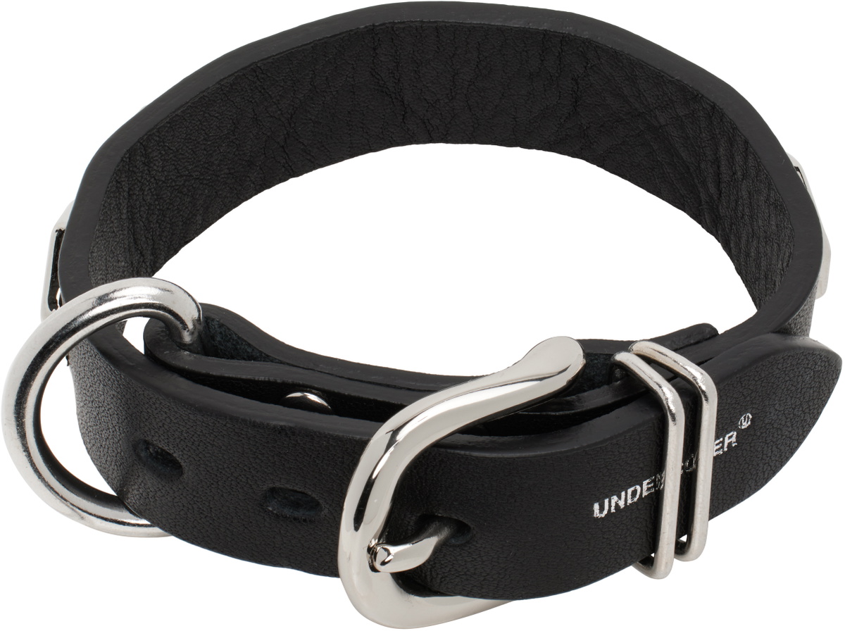 UNDERCOVER Black UP1E4A03 Leather Bracelet