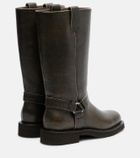Brunello Cucinelli Monili leather knee-high boots