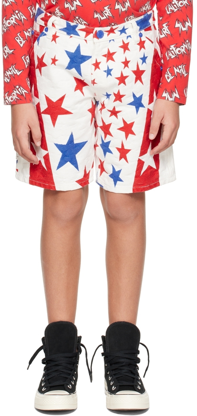 Baggy Jacquard Denim Shorts - Tween - Blue Denim | 101092 Kyle