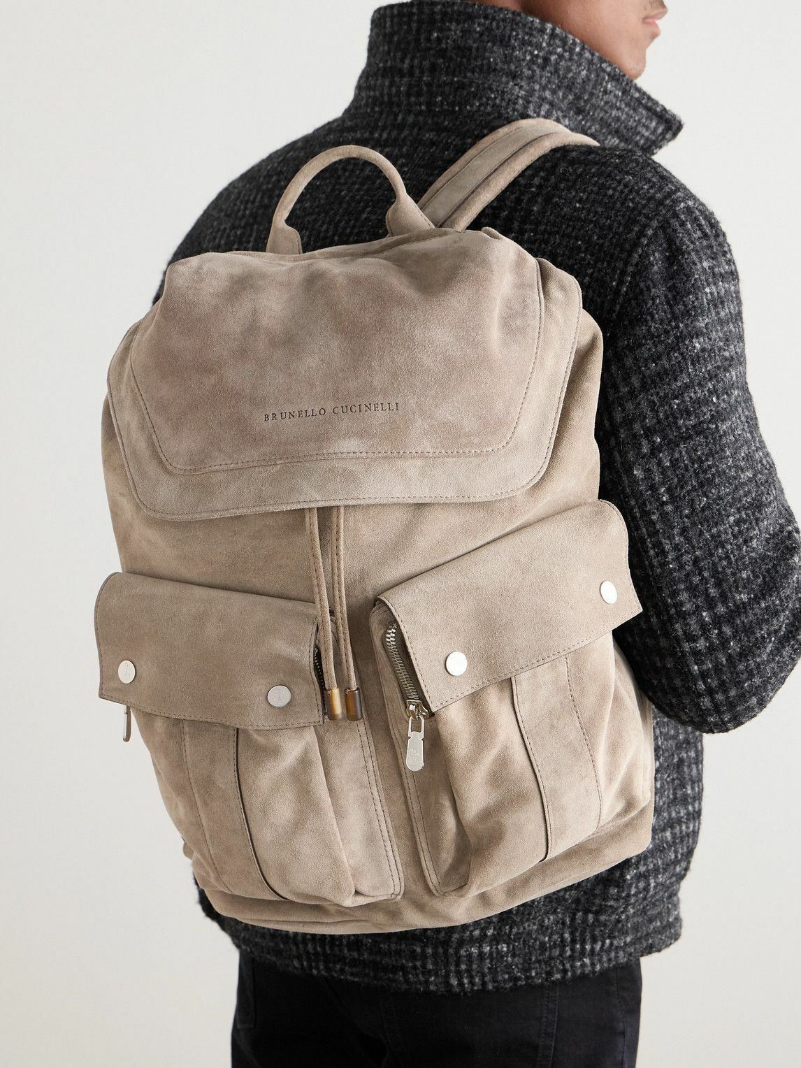 Brunello Cucinelli - Suede Backpack Brunello Cucinelli