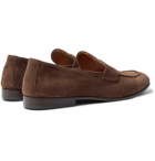 Brunello Cucinelli - Suede Penny Loafers - Brown