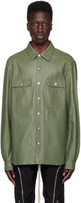 Photo: Rick Owens Green Outershirt Jacket