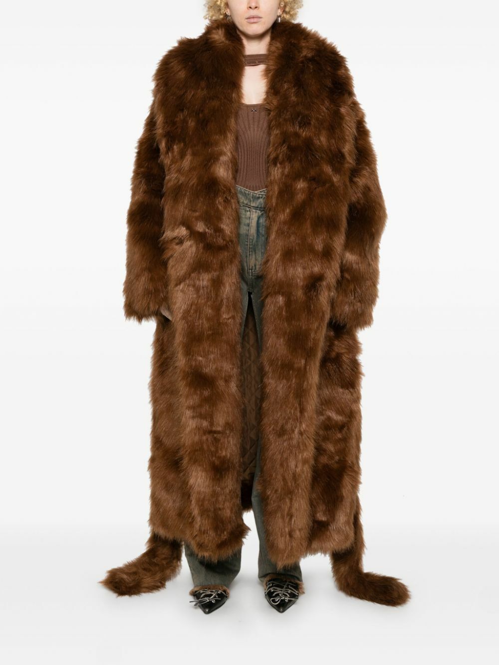 ENTIRE STUDIOS Faux-Fur Long Coat
