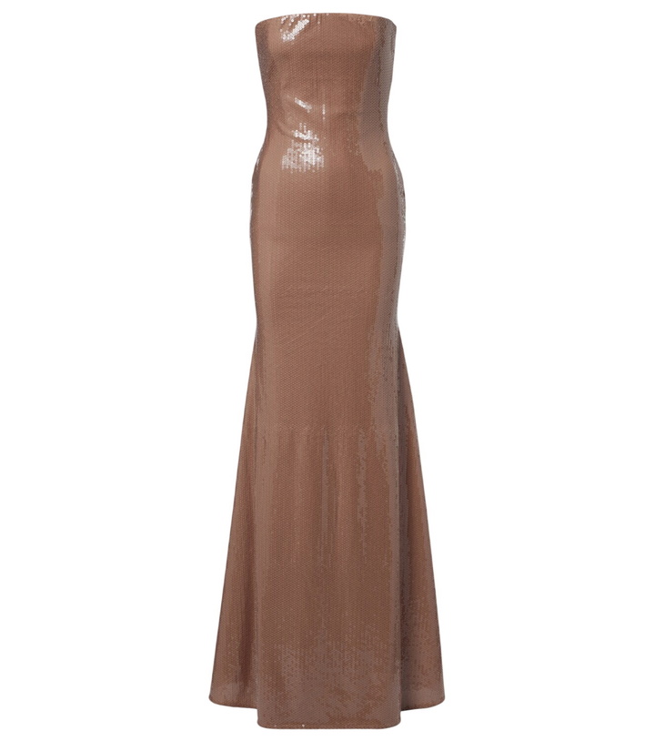 Photo: Alex Perry Sequined strapless gown