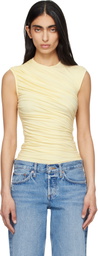 AGOLDE Yellow Ester Twist Tank Top