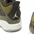 Air Jordan 4 Retro SE Craft TD Sneakers in Medium Olive/Pale Vanilla