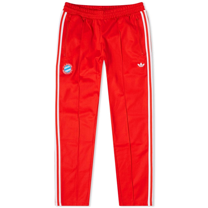 Photo: Adidas Men's FC Bayern Munich OG Beckenbauer Track Pants in Red