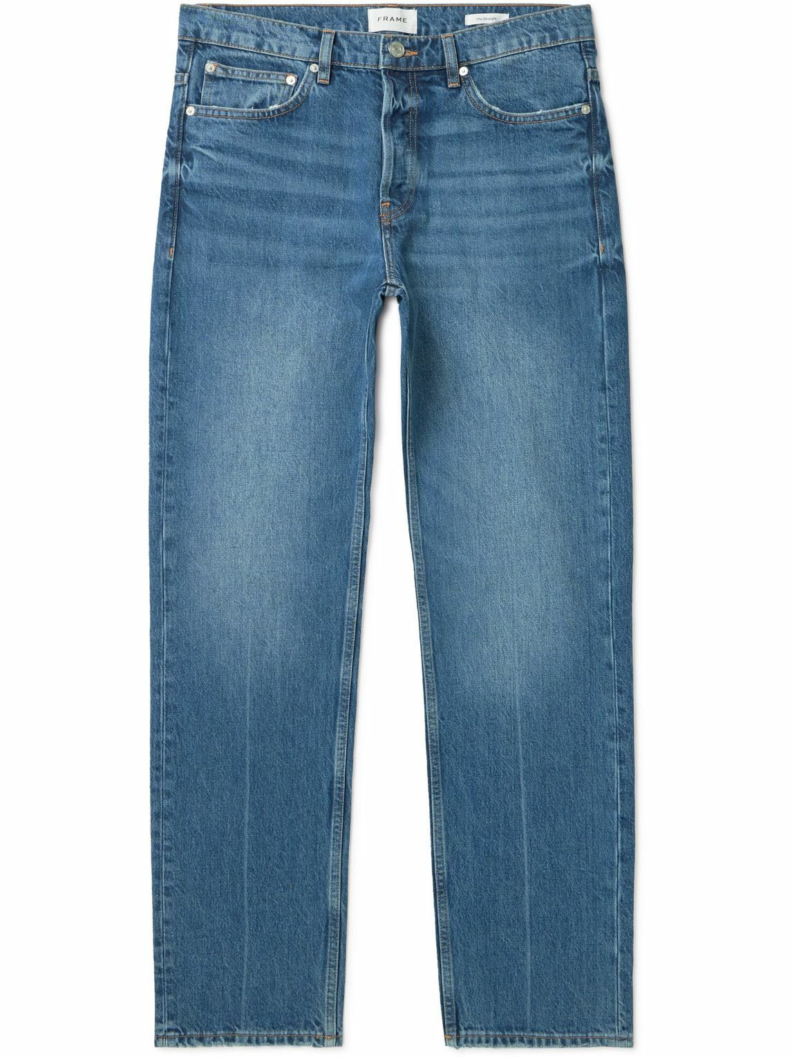 FRAME - Straight-Leg Jeans - Blue Frame Denim