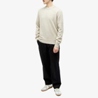 AMI Paris Men's Tonal Heart Cashmere Crew Knit in Champagne