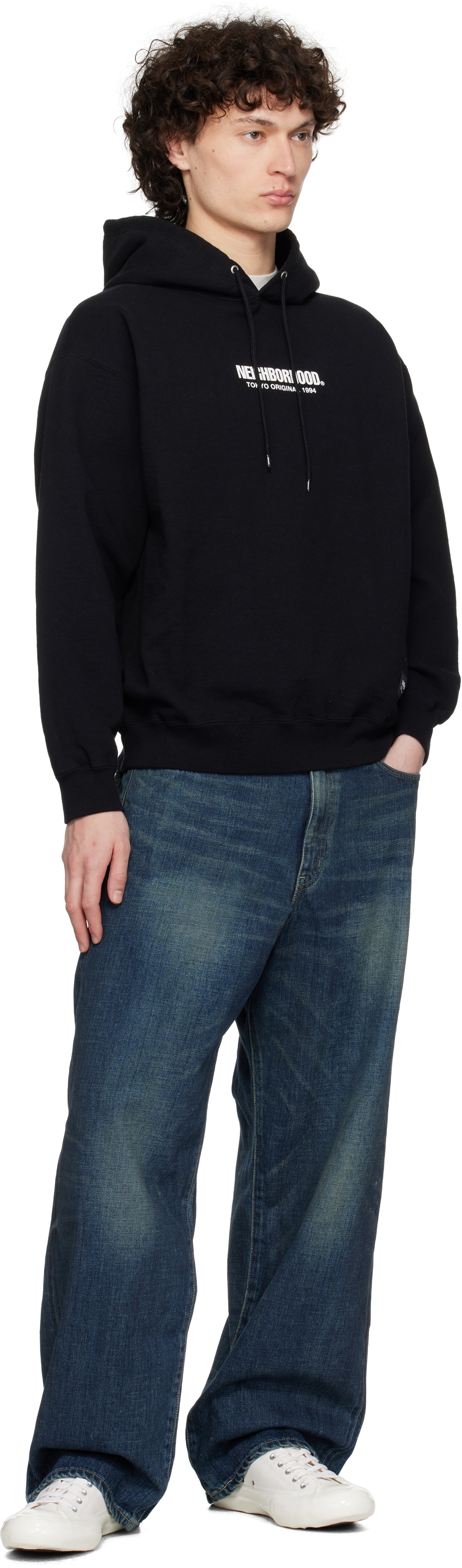 Neighborhood Black Solid Sweat LS Hoodie Neighborhood Neighborhood Black Solid Sweat LS Hoodie Neighborhood