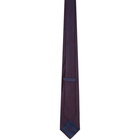 Brioni Navy and Burgundy Silk Polka Dot Tie