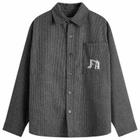 Fucking Awesome Men's Wool Flannel Shirt in Shadow