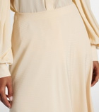 Loro Piana Erika silk midi skirt