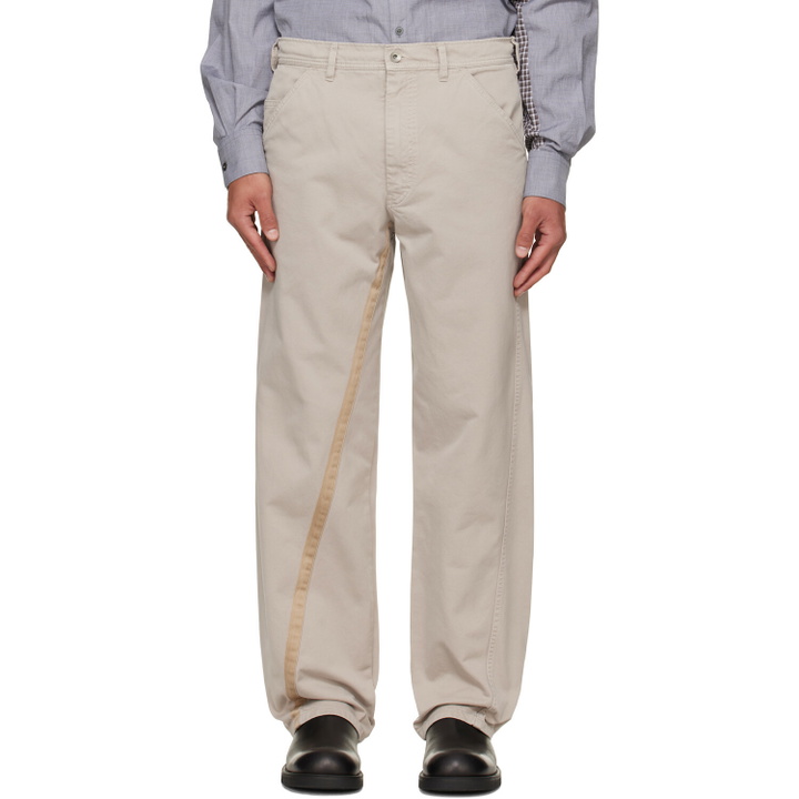 Photo: Maison Margiela Gray Cotton Trousers