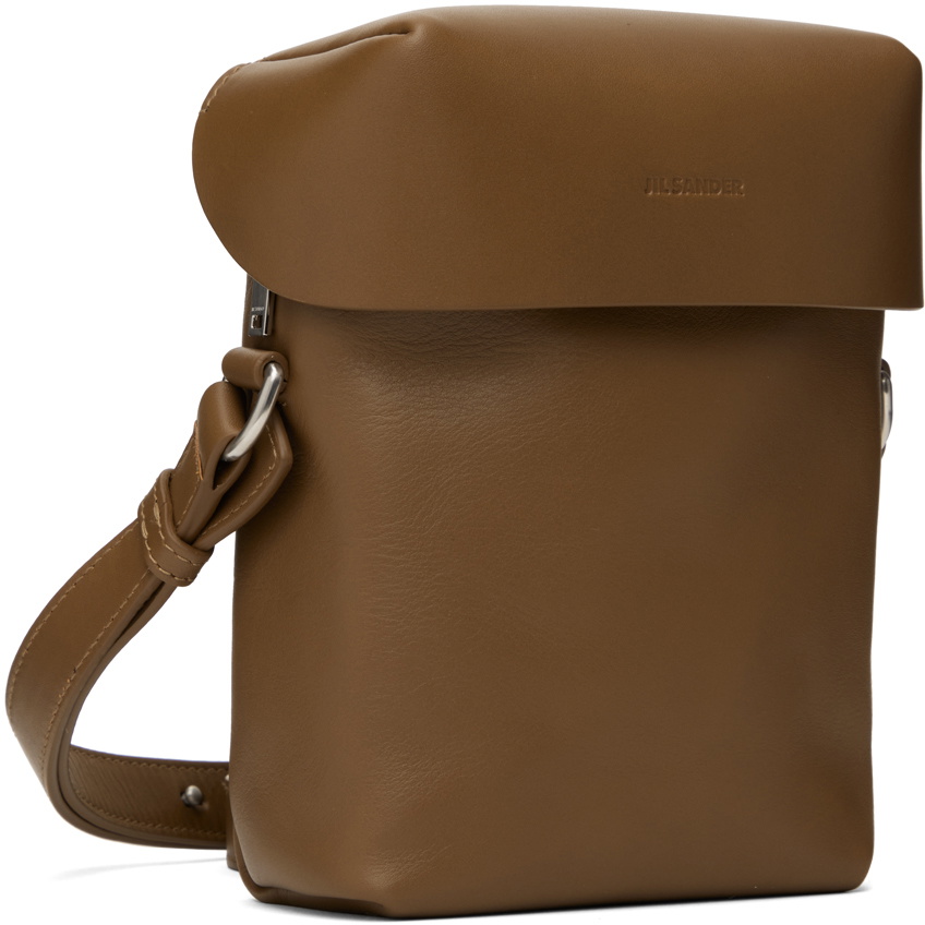 Jil Sander Tan Lid Small Bag