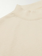 Snow Peak - Recycled Cotton-Jersey Mock-Neck T-Shirt - Neutrals