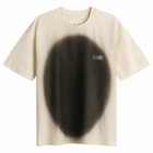 MM6 Maison Margiela Men's Spray Graphic T-Shirt in Cream