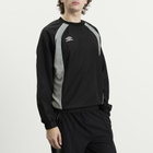 Umbro Men's Panelled Sweatshirt in Black/Neutral Gray/Brilliant White