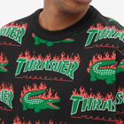 Lacoste x Thrasher T-Shirt in Black