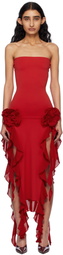 Fancì Club Red 'The Thieves Evening' Maxi Dress