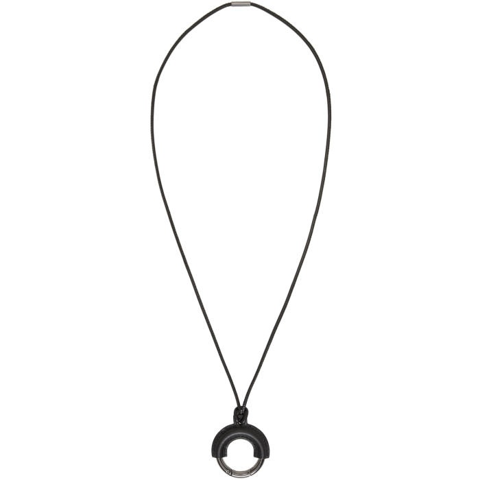 Photo: Jil Sander Gunmetal and Black Essential Necklace