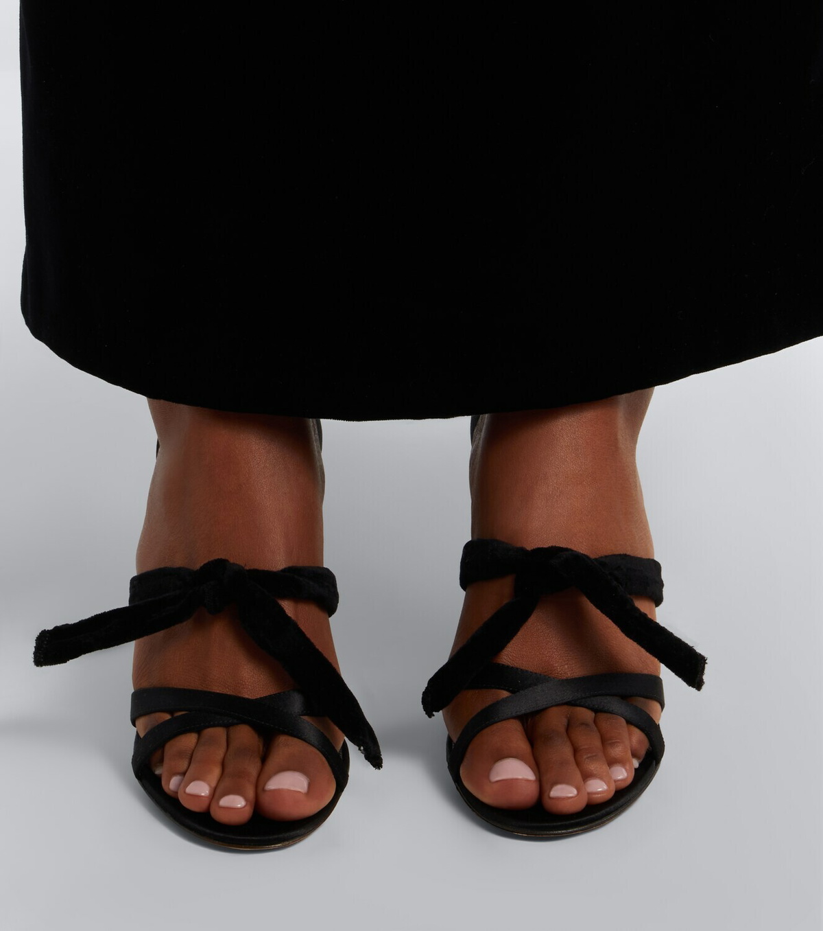 The Row Ella satin sandals