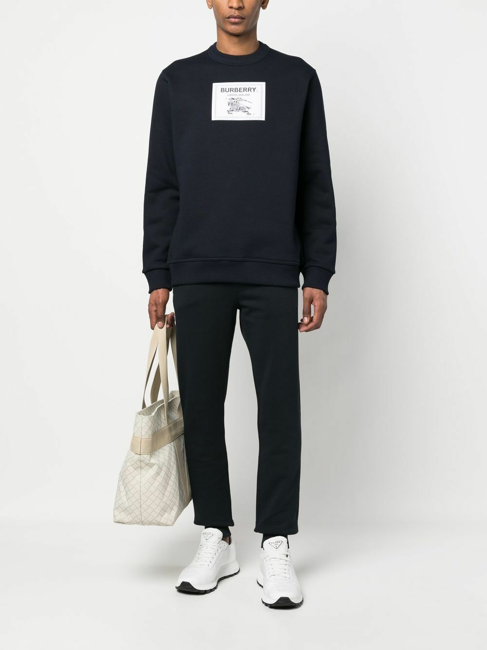 BURBERRY - Logo Cotton Sweatshirt Burberry