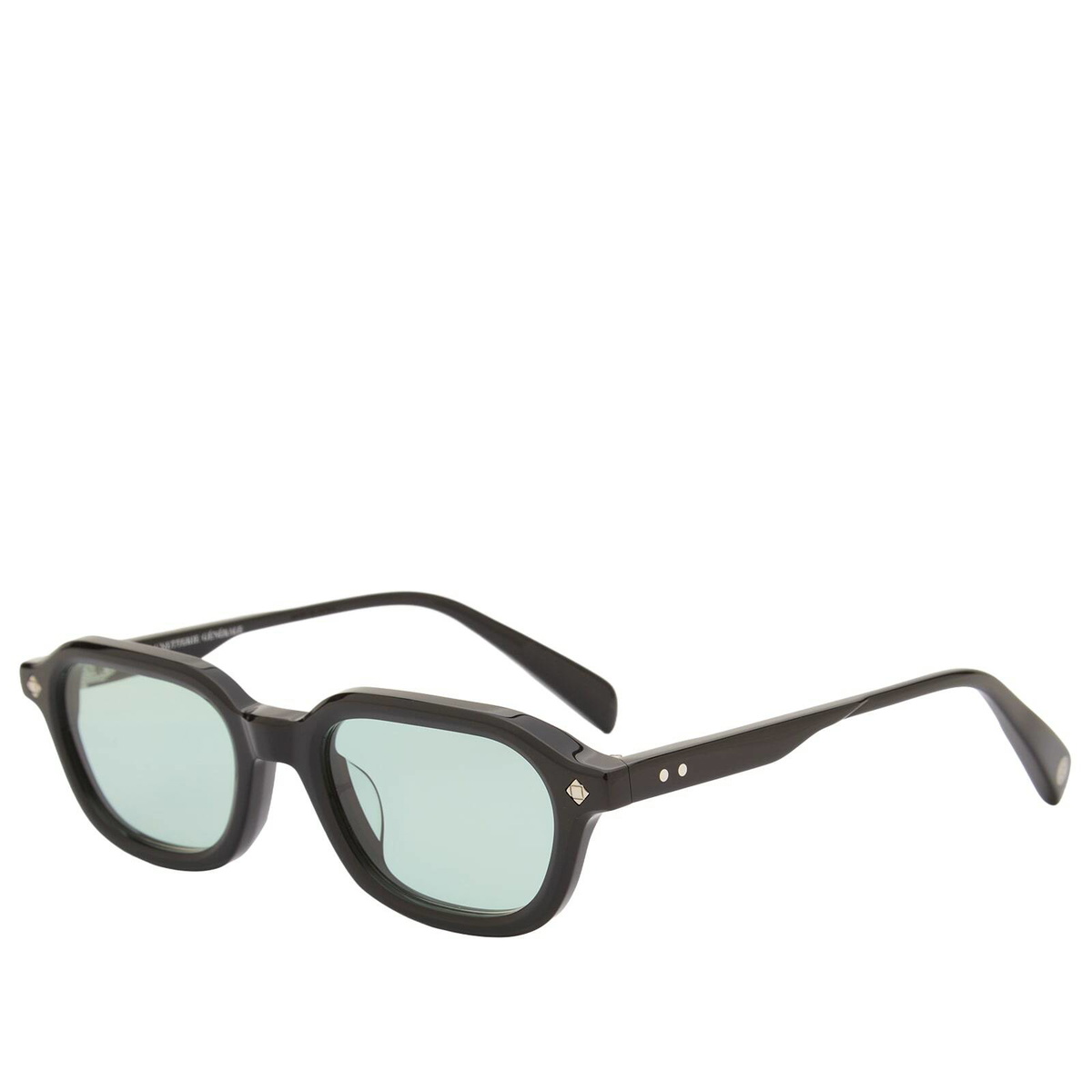Lunetterie Générale Dolce Far Niente Sunglasses in Black/Palladium/Teal 