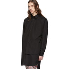 Comme des Garcons Homme Plus Black Broad Double Layer Shirt