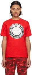 BAPE Red Crewneck T-Shirt