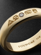 Foundrae - 18-Karat Gold Diamond Ring - Gold