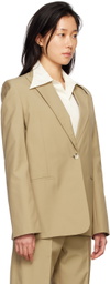 GIA STUDIOS Brown Single Button Blazer