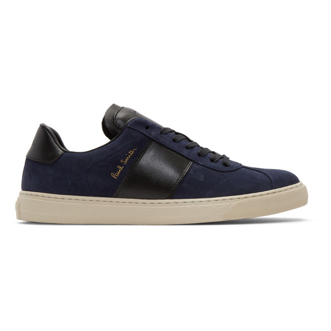 Photo: Paul Smith Navy and Black Levon Sneakers