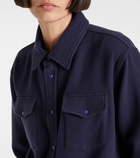 God's True Cashmere Midnight Sea cashmere shirt