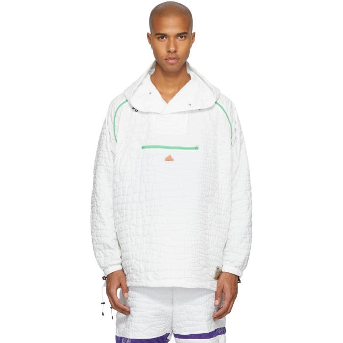 Photo: Adidas x Kolor White Nylon Embossed Jacket