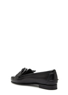 Hereu Corbati Bow-appliquéd Leather Loafers Black