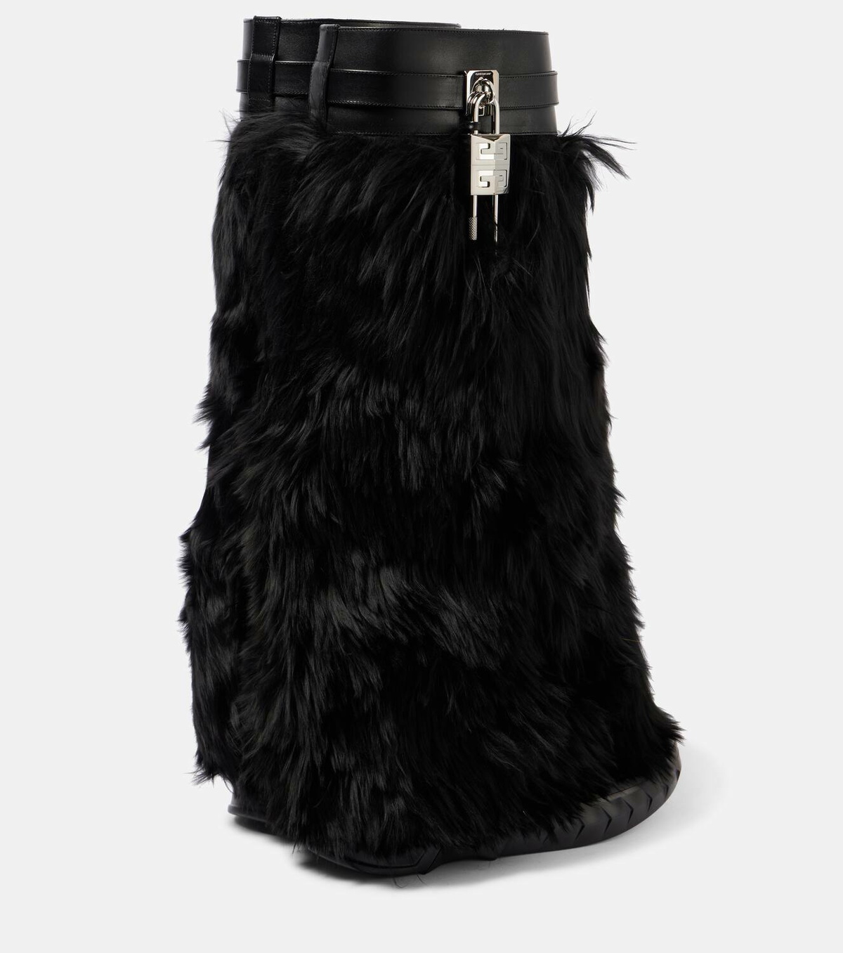 Givenchy Shark Lock alpaca knee-high boots Givenchy